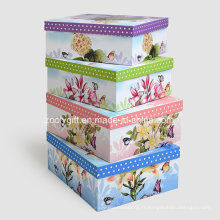 Emballage personnalisé Stockage de papier Coffre cadeau / Emballage en papier Nesting Boxes